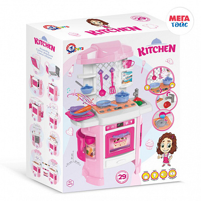 Фото МТ Т6696 Кухня музыкальная со световым эффектом розовая в коробке