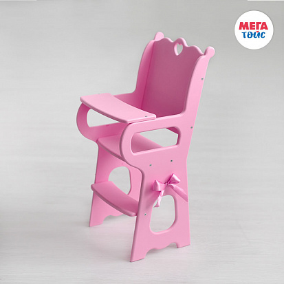 Фото МТ 72119 Стульчик для кормления с мягким сиденьем (коллекция "Diamond princess" розовый)