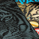 миниатюра LORI Гр-599 Гравюра большая "Тигр"