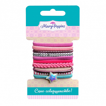 Фото товара 455423 Набор резинок для волос "Звездочка", 10 шт.