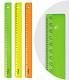 миниатюра Линейка пластиковая СТАММ "NEON", 30см, непрозрачная, ассорти, 4цв. (1/360) (ЛН31)