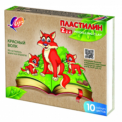 Пластилин ЛУЧ "ZOO"", 10цв., (1/20) (29С 1721-08) фото