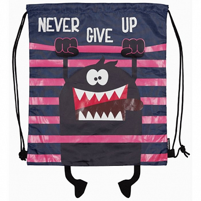 Фото товара Мешок для обуви deVENTE "NEVER GIVE UP", 35х40см, 1 отделение (7040063)