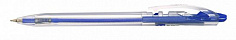 Ручка шариковая, автоматическая LINC "OFFIX RT", 0,7 мм, пластик, корпус прозрачный, клип, синий, (4