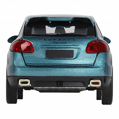 Фото 1251290JB ТМ "Автопанорама" Машинка металл. 1:32 Porsche Cayenne S, голубой, инерция, свет, звук, 