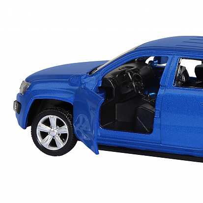 Фото 1251274JB ТМ "Автопанорама" Машинка металл. 1:46 Volkswagen Amarok, синий, инерция, откр. двери, 