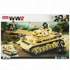 M38-B0693 (16) Конструктор пласт. танк с фигурками, 543дет. в русс. кор.