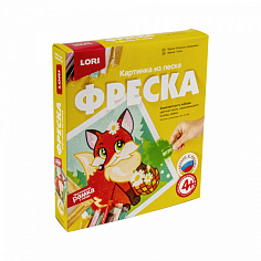 LORI Кп-054 Фреска. Картина из песка "Лисичка с ромашками"