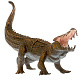 миниатюра H6889-7 Игрушка пластизоль Играем Вместе динозавр Капрозух 8*21*14см,хэнтэг в пак.