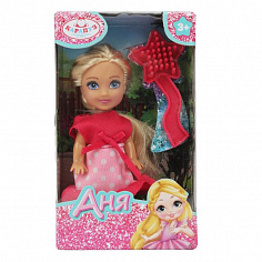 ANNA-BF2-BB (120) Кукла Аня 12 см, акс., кор. КАРАПУЗ