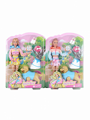 8485 Игр. наб. Defa "На прогулке", в компл. кукла, предм. 10шт., в ассорт., кор.