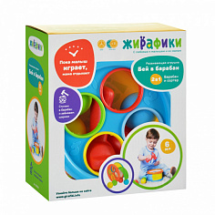 633053 Развивающая игрушка-сортер "Бей в барабан", 2 режима игры