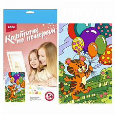 LORI Ркн-098 Картина по номерам для малышей ВОЛШЕБНЫЕ ИСТОРИИ "Праздничный день"