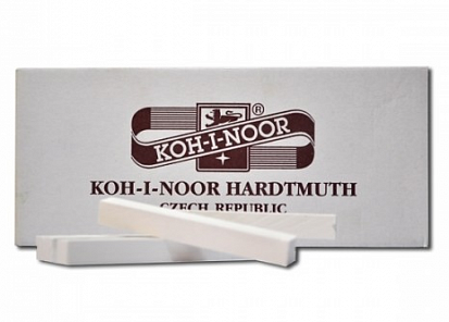Мел KOH-I-NOOR, школьный, белый, квадратный (ЦЕНА ЗА 1 шт.) (01115020000) (1/20) фото