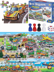 ИН-8206 Игра -ходилка+пазл. ТРАНСПОРТ (арт.ИН-8206)