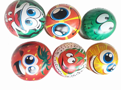 CQ-31 мяч пластизоль 23 см 6 цветов