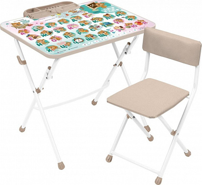 Фото товара КУ1/3М Набор мебели с забавными медвежатами (бежевый)