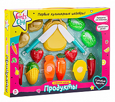 IT111001 Набор "Продукты Girl's club" на липучках, в/к 33*4*26 см