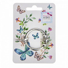 Т18576 Lukky Fashion заколка для волос Круг со звездочками, 1шт (10702070/190922/3310246)