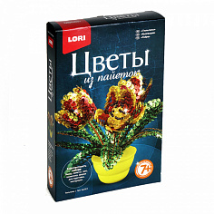 Цв-021 Цветы из пайеток "Тюльпаны"