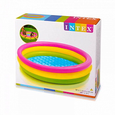 57412 н.басс.радуга (надув.пол) 114х25см от 3лет