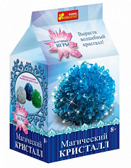 Ранок 12138012Р Набор для опытов Волшебный кристалл (синий) - Научные игры (мини)