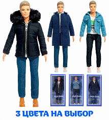 YS979093 Кукла 8427 Кевин в зимней одежде с аксесс. Defa Lucy