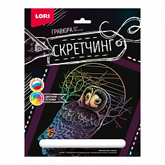 LORI Гр-726 Скретчинг 18*24см Животные "Сова"