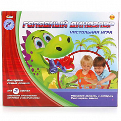 B1324753-R Игра настольная "играем вместе" "голодный динозавр" в русс. кор.