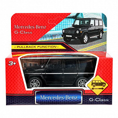 2311C0136-R Машина пластик MERCEDES-BENZ G-CLASS 10,5 см, инерц, черный, кор. -