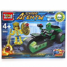 KK-6002-R КОНСТРУКТОР "ГОРОД МАСТЕРОВ" СУПЕР АГЕНТЫ: БИТВА СО СКЕЛЕТОМ, С ФИГУРКОЙ В РУСС. КОР.