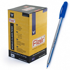 Ручка шариковая FLAIR "Noki", синяя (50/2000) (F-1163-W/син.)