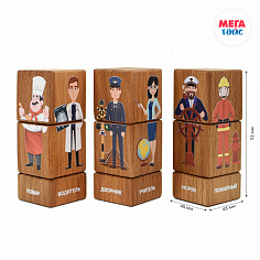 МТ 15201 Набор кубиков на оси "Профессии" 