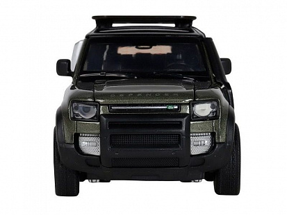 Фото 1251468JB Машинка металл. 1:32 Land Rover Defender 110, зеленый, откр.4 двери, капот, багажник, свет