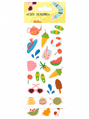 НАБОР НАКЛЕЕК. COZY SEASONS фото