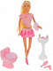 миниатюра 8200 pink Кукла Defa Lucy. Набор: "Ванная". аксесс. 9 предм.