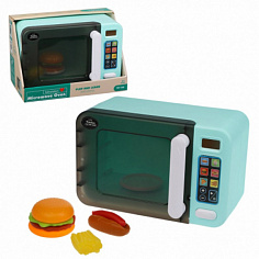 998-3 Игровой набор Бытовая техника, в комплекте Микроволновая печь, предметы 4шт, свет, звук, эл.пи