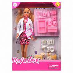 61678 Игровой набор Defa Lucy. "Ветеринар". с аксесс., 23 предм.