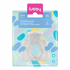 LUBBY7290 LUBBY Прорезыватель-Ассорти для зубов "Мишка/Зайчик"от 4 мес.,силикон,вода