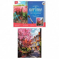 LORI Рх-154 Картина по номерам холст на подрамнике 40*50см "Яркий пейзаж"