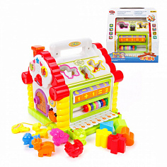 9196 Игрушка развив. Теремок, счет, формы, цвета, свет, звук,эл.пит.AA*2шт.не вх.в компл.