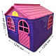 миниатюра Домик детский №2 025500/1 фиолетово-розовый, высота 1200мм, длина 1290мм, ширина 1200мм
