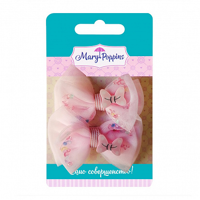 Фото товара 455429 Набор бантов на резинке "Яркость" 2 шт., 6см.