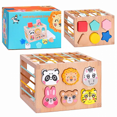 D1467 Сортер "Фигуры и Животные" в коробке