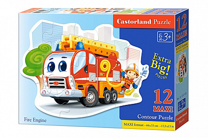 Фото товара Пазлы MX-120109 Пожарная машина, 12 деталей MAXI Castor Land