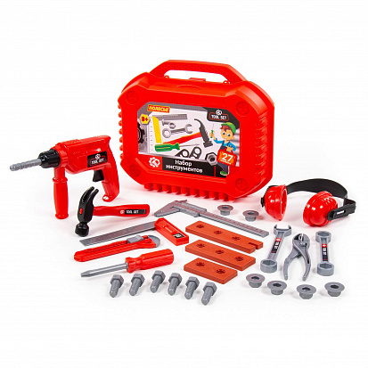 Фото товара ПОЛЕ89441 Набор инструментов №18 (27 элементов) (в чемоданчике)