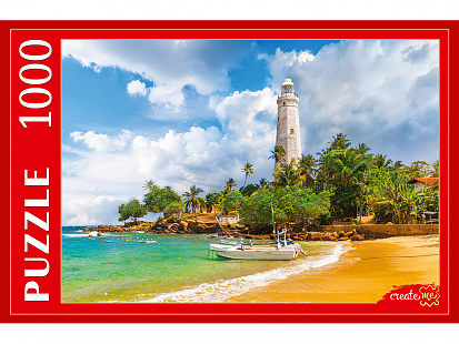 Фото товара ГИП1000-2014 ПАЗЛЫ 1000 элементов. ШРИ-ЛАНКА. МАЯК ДОНДРА (Арт. ГИП1000-2014)