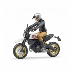 Bruder 63-051 Scrambler Ducati Desert Sled c мотоциклистом