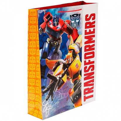 PXL-70344-TR Пакет большой Трансформеры xl 33,5*45*10 см, трансформеры ЧУДО ПРАЗДНИК фото