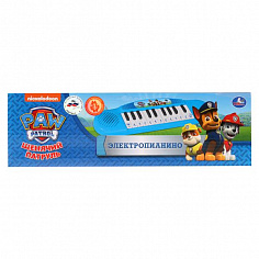 B1371790-R17 Электропианино на бат.Песня из м/ф Щенячий патруль и звуки муз. инструментов ТМ "УМКА"